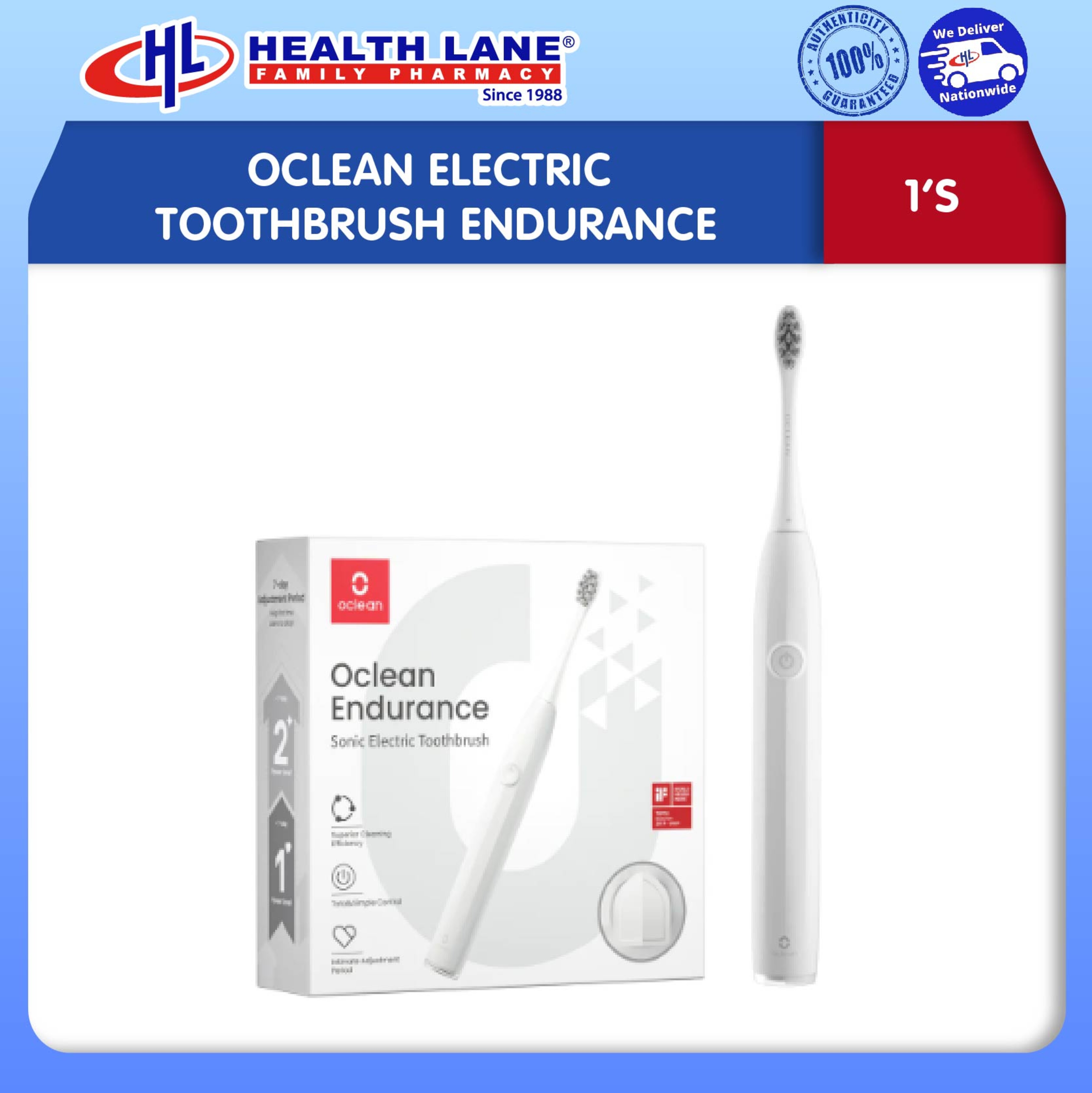 OCLEAN ELECTRIC TOOTHBRUSH ENDURANCE